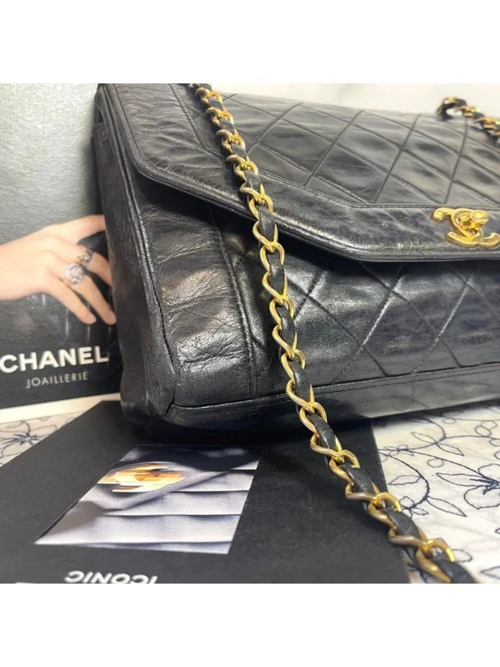 Chanel Vintage Mademoiselle Quilted Shoulder Bag